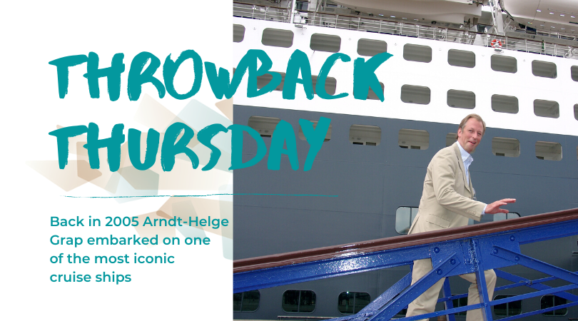 TBT: Arndt-Helge Grap embarking on a cruise ship